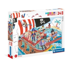 Clementoni 24 db-os Szuper Színes Maxi puzzle - Pirates - Kalózok (24209)