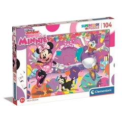 Clementoni 104 db-os Szuper Színes  puzzle - Minnie Mouse és Daisy kacsa (25735)