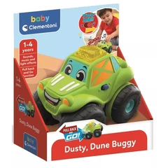 Clementoni Baby - Dusty homokfutó zenélő, világító autó (17545)