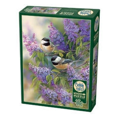 Cobble Hill 1000 db-os puzzle - Chickadees and Lilacs (40166)