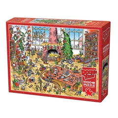 Cobble Hill 1000 db-os puzzle - DoodleTown - Elves at Work (44507)