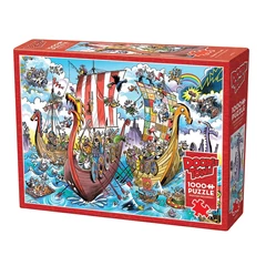 Cobble Hill 1000 db-os puzzle - DoodleTown - Viking Voyage (44505)