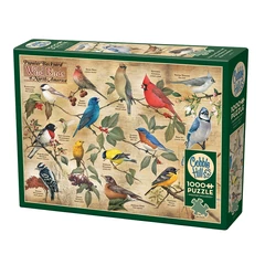 Cobble Hill 1000 db-os puzzle - Popular Backyard Wild Birds of North America (40179)