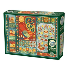 Cobble Hill 1000 db-os puzzle - Scandi Chicken Quilt (40051)