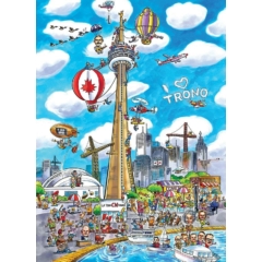 Cobble Hill 1000 db-os puzzle - DoodleTown - Toronto (53502)