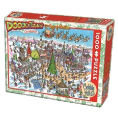 Cobble Hill 1000 db-os puzzle - Doodle Town - 12 Days of Christmas (53505)