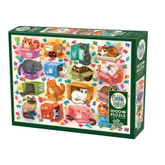 Cobble Hill 1000 db-os puzzle - Cats vs Puzzles (40328)