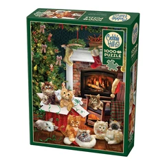 Cobble Hill 1000 db-os puzzle - Christmas Kittens (40216)