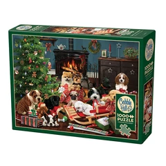 Cobble Hill 1000 db-os puzzle - Christmas Puppies (40214)