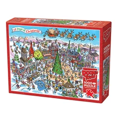 Cobble Hill 1000 db-os puzzle - DoodleTown - 12 Days of Christmas (44508)