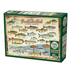 Cobble Hill 1000 db-os puzzle - Freshwater Fish of North America (40181)