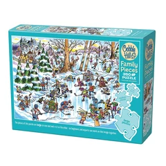 Cobble Hill 350 db-os Family puzzle - Hockey Town (47032)