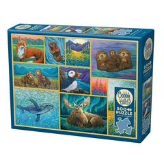 Cobble Hill 500 db-os puzzle - Alaskan Animals (45136)