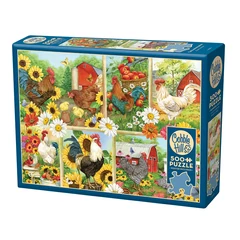 Cobble Hill 500 db-os puzzle - Cockadoodledoo (45141)