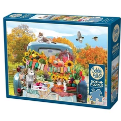 Cobble Hill 500 db-os puzzle - Country Truck in Autumn (45063)