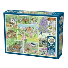 Cobble Hill 500 db-os puzzle - Garden Birds in Spring (45101)