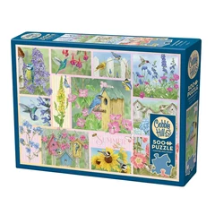 Cobble Hill 500 db-os puzzle - Garden Birds in Summer (45102)