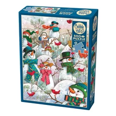 Cobble Hill 500 db-os puzzle - Hill of a Lot of Snowmen (45028)