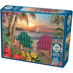 Cobble Hill 500 db-os puzzle - Island Paradise (85077)