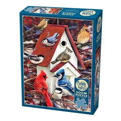 Cobble Hill 500 db-os puzzle - Winter Birdhouse (45065)