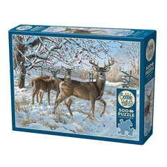 Cobble Hill 500 db-os puzzle - Winter Deer (45024)