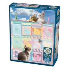 Cobble Hill 500 db-os puzzle - Quilted Kittens (85092)