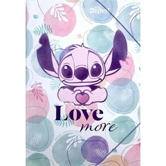 Coolpack - A/3 műanyag gumis mappa - Disney Fashion - Stitch - Love more (76535PTR)