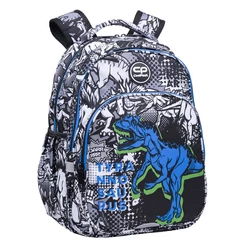 Coolpack - Base Plus iskolatáska, hátizsák - 2 rekeszes - T-Rex (F027853)