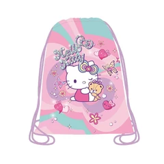 Coolpack - Beta zsinóros hátizsák, tornazsák - Hello Kitty - Pink (F054025)