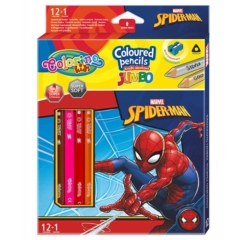 Coolpack - Pókember Jumbo kétoldalú színes ceruza készlet - 12 db-os (91802PTR)