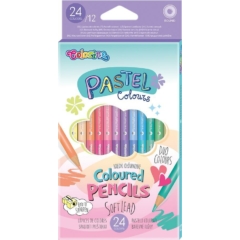 Coolpack - Colorino 12 db-os kétoldalú színes ceruza készlet - Pastel (87737PTR)