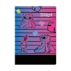 Coolpack - Disney Stitch - Black 60 lapos A/4 jegyzetfüzet - kockás - Lila (91422PTR)