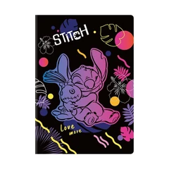 Coolpack - Disney Stitch - Black 60 lapos A/5 jegyzetfüzet - vonalas - Love more (91651PTR)