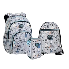 Coolpack - Doggy iskolatáska szett felszerelt 3 emeletes tolltartóval (F003694-1-szett)
