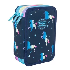 Coolpack - Jumper felszerelt 3 emeletes tolltartó - Blue Unicorn