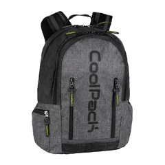 Coolpack - Impact ergonomikus iskolatáska, hátizsák - 2 rekeszes - Black Grey
