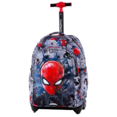 Coolpack - Jack gurulós iskolatáska, hátizsák - 2 rekeszes - Spider-Man Black