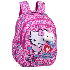 Coolpack - Jerry ergonomikus iskolatáska, hátizsák - 3 rekeszes - Hello Kitty - Sweet Leopard (F029035)