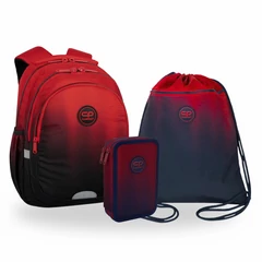 Coolpack - Jerry ergonomikus iskolatáska szett Gradient Costa felszerelt emeletes tolltartóval (F029758)
