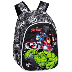 Coolpack - Jimmy LED-es iskolatáska, hátizsák - 2 rekeszes - Disney - Avengers (F110778)