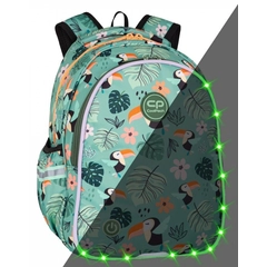 Coolpack - Jimmy LED-es iskolatáska, hátizsák - 2 rekeszes - Toucans