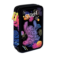 Coolpack - Jumper 2 felszerelt 2 emeletes tolltartó - Disney Fashion - Stitch - Black (F066886)