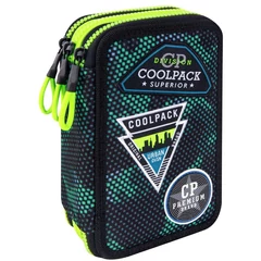 Coolpack - Jumper 3 FELSZERELT 3 emeletes tolltartó - Badges Boys - Green (B67151)