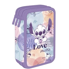 Coolpack - Jumper 3 felszerelt 3 emeletes tolltartó - Disney Fashion - Stitch - Love more (F067885)