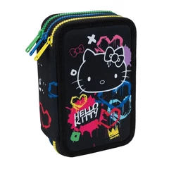 Coolpack - Jumper 3 felszerelt 3 emeletes tolltartó - Hello Kitty - Black Neon (F067034)