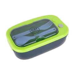 Coolpack - Mil műanyag uzsonnás doboz evőeszközökkel - Blue Green (Z31002)