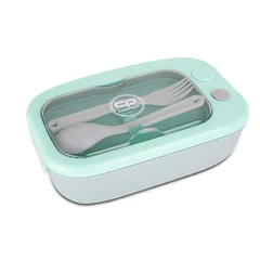 Coolpack - Mil műanyag uzsonnás doboz evőeszközökkel - Mint Gray (Z31004)