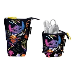 Coolpack - Mona egyterű tolltartó - Disney Fashion - Stitch - Black (F143886)