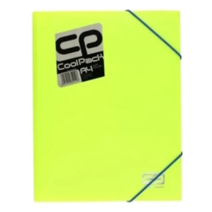 Coolpack - Neon műanyag gumis mappa A/4 - Yellow (52108PTR)