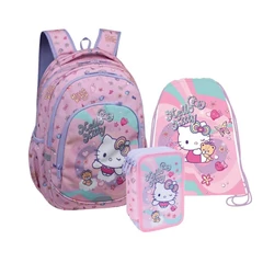 Coolpack - Prime Pro iskolatáska szett - Hello Kitty Pink - felszerelt 3 emeletes tolltartóval (F162025-1-szett)